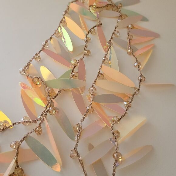 Iridescent Necklace Long Can Be Double Wrapped #0328 - Picture 6 of 10